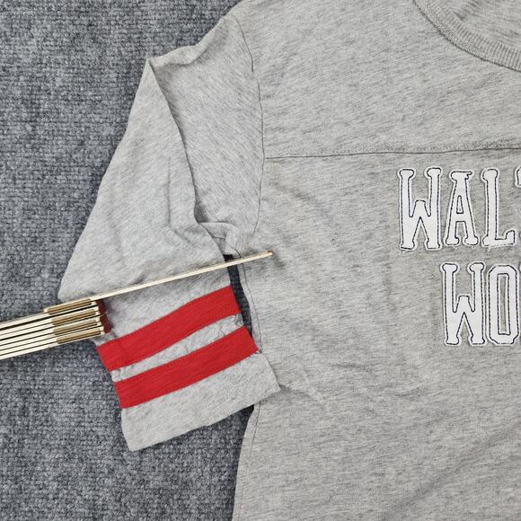 Walt Disney World Shirt Womens Medium Gray Embroidered Logo 3/4 Sleeve Classic - Picture 11 of 16